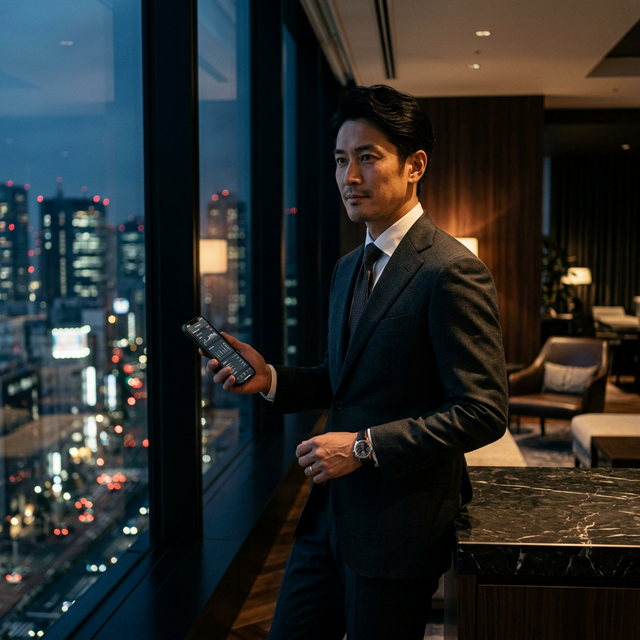 自信に満ちたビジネスマン