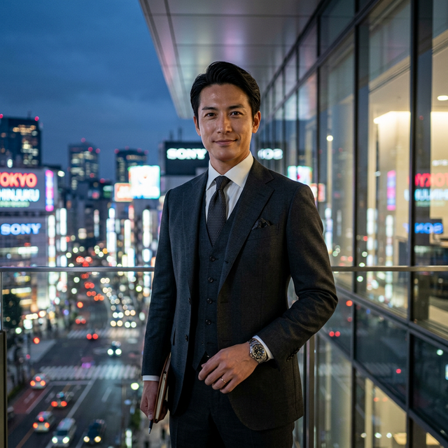 自信に満ちたビジネスマン